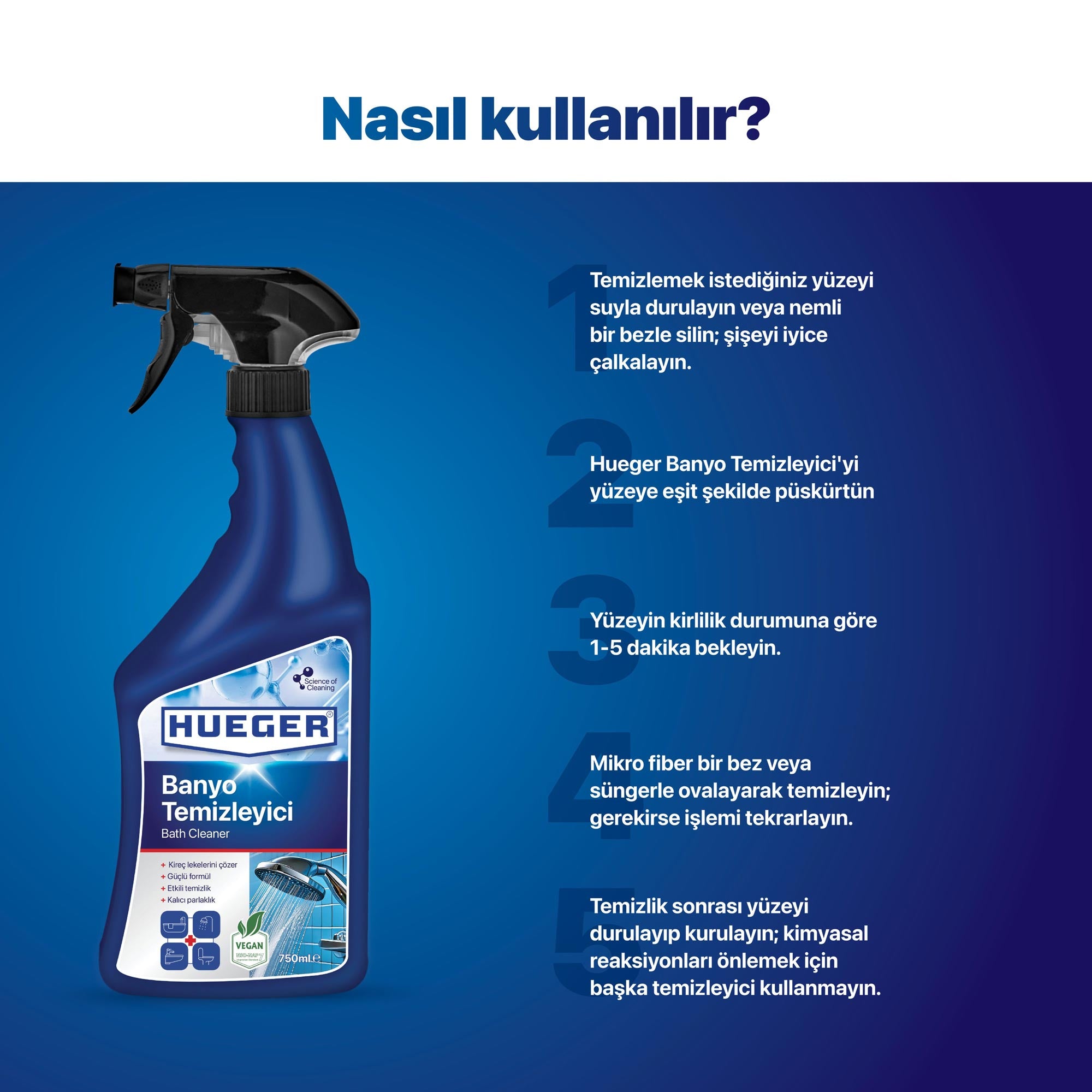 Vegan Banyo Temizleyici Nasıl Kullanılır