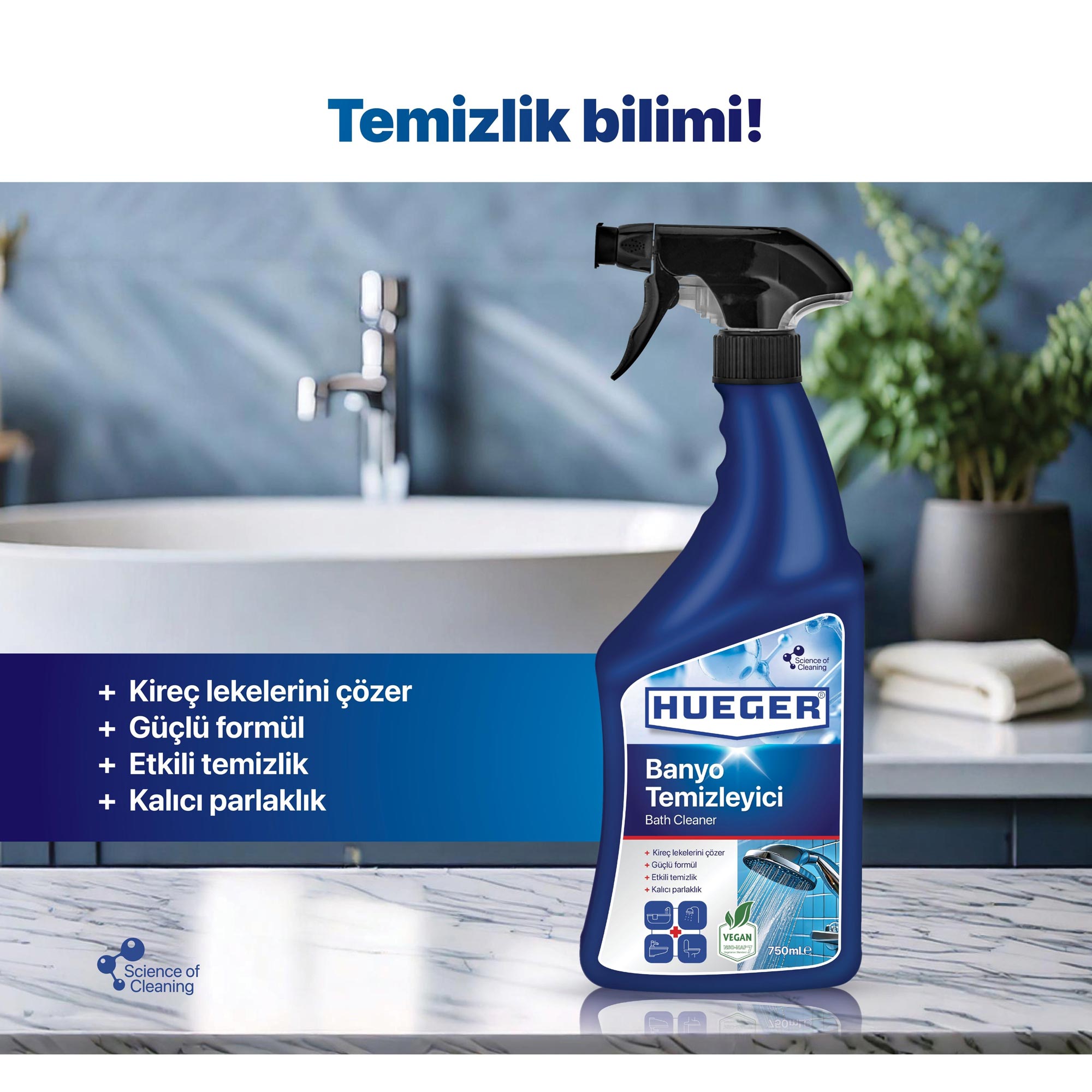 Vegan Banyo Temizleyici Temizlik Bilimi