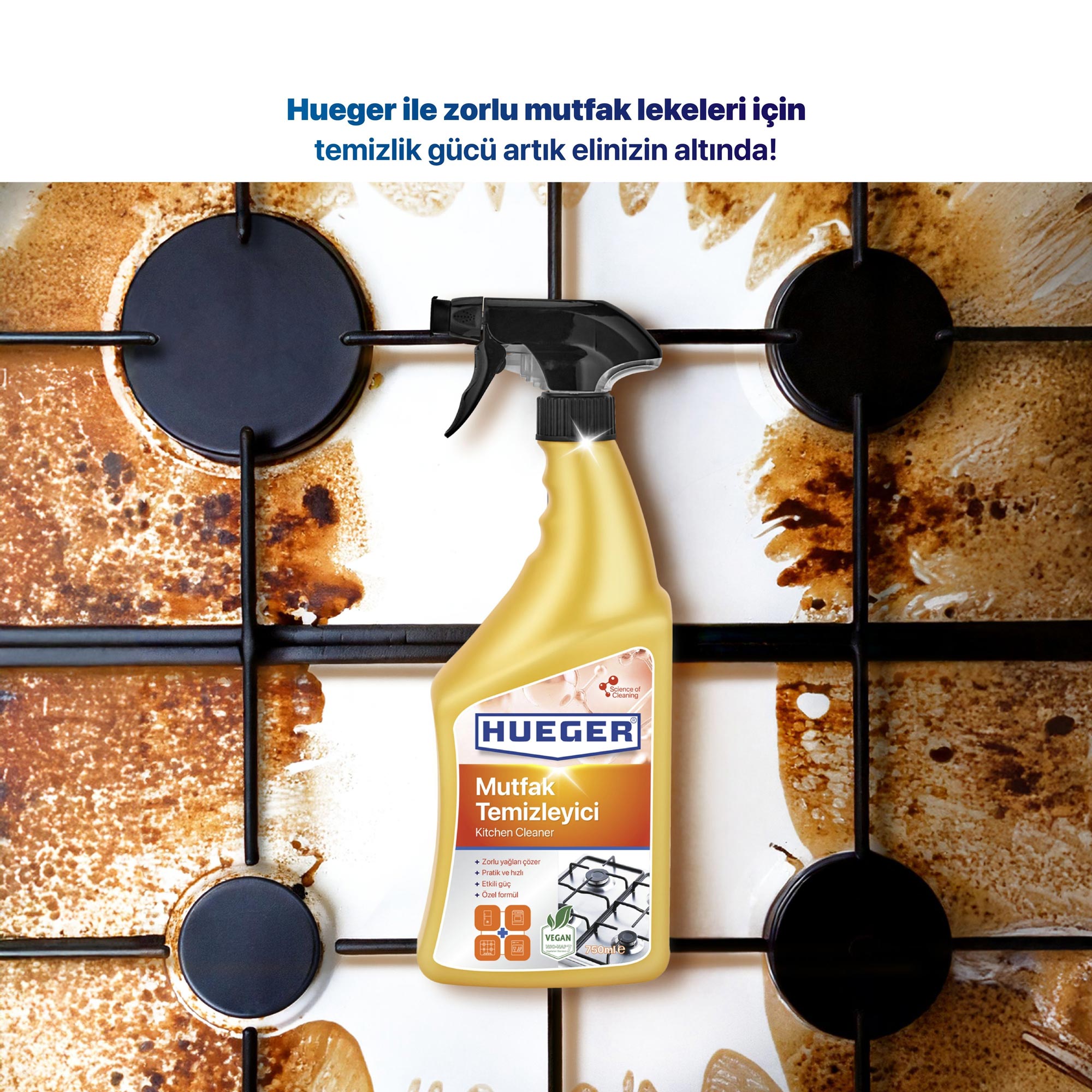 Vegan Ultra Güçlü Mutfak Temizleyici