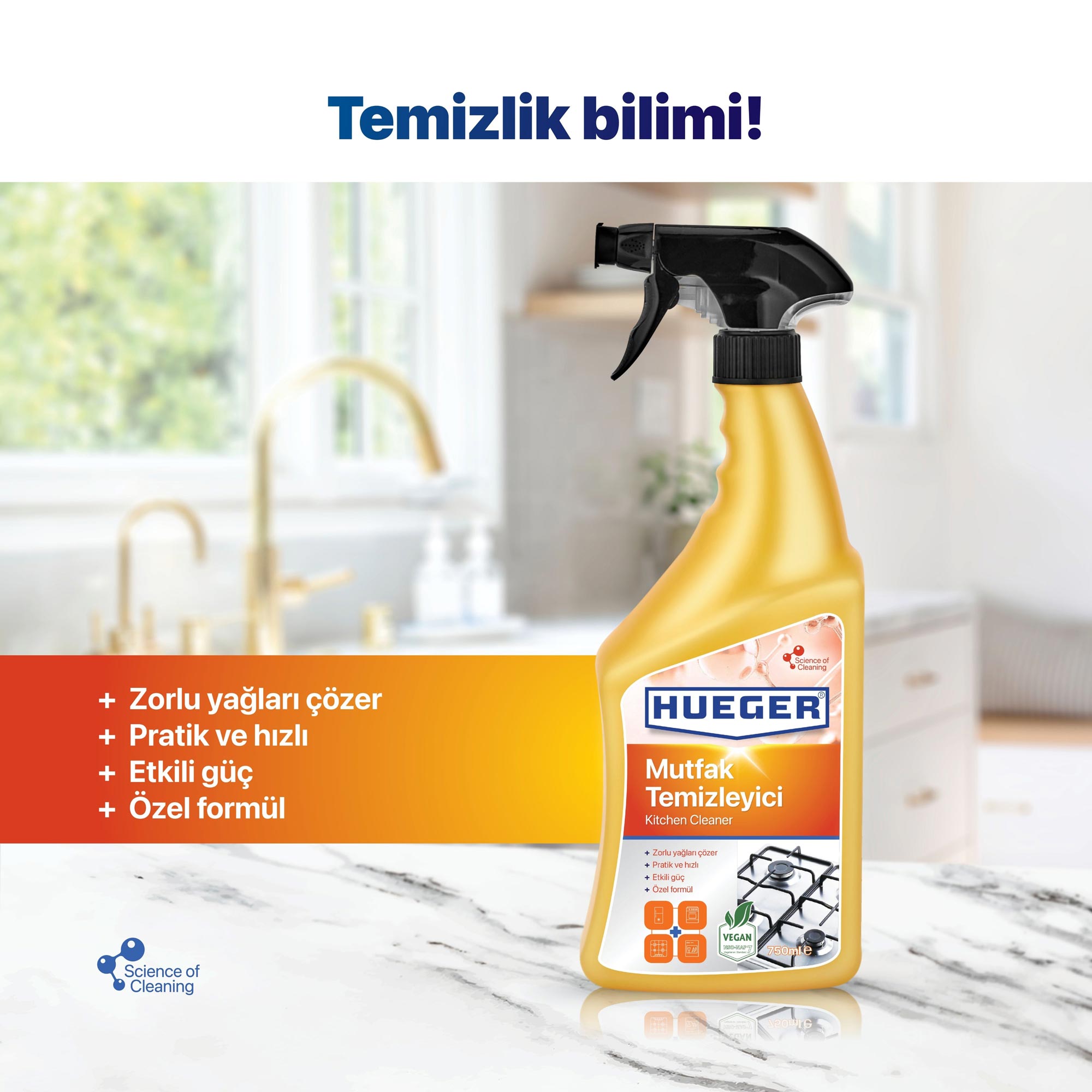 Vegan Ultra Güçlü Mutfak Temizleyici